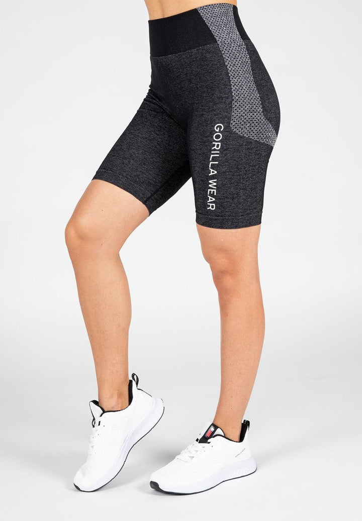 Selah Seamless Cycling Shorts - Black| Gorilla Wear