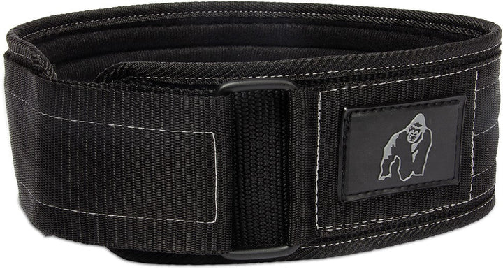 Gorilla Wear 4 Inch Nylon Lifting Belt - Black/Gray