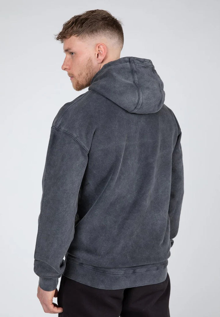 Crowley Men's Oversized Hoodie - Washed Gray