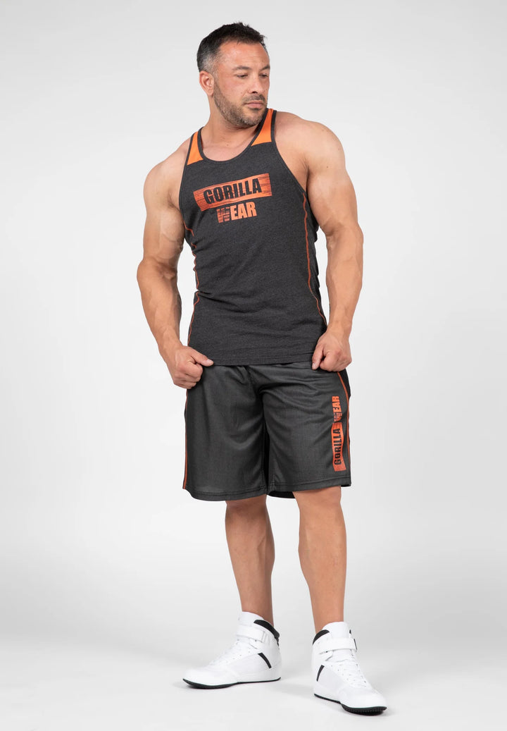 Wallace Tank Top - Gray/Orange