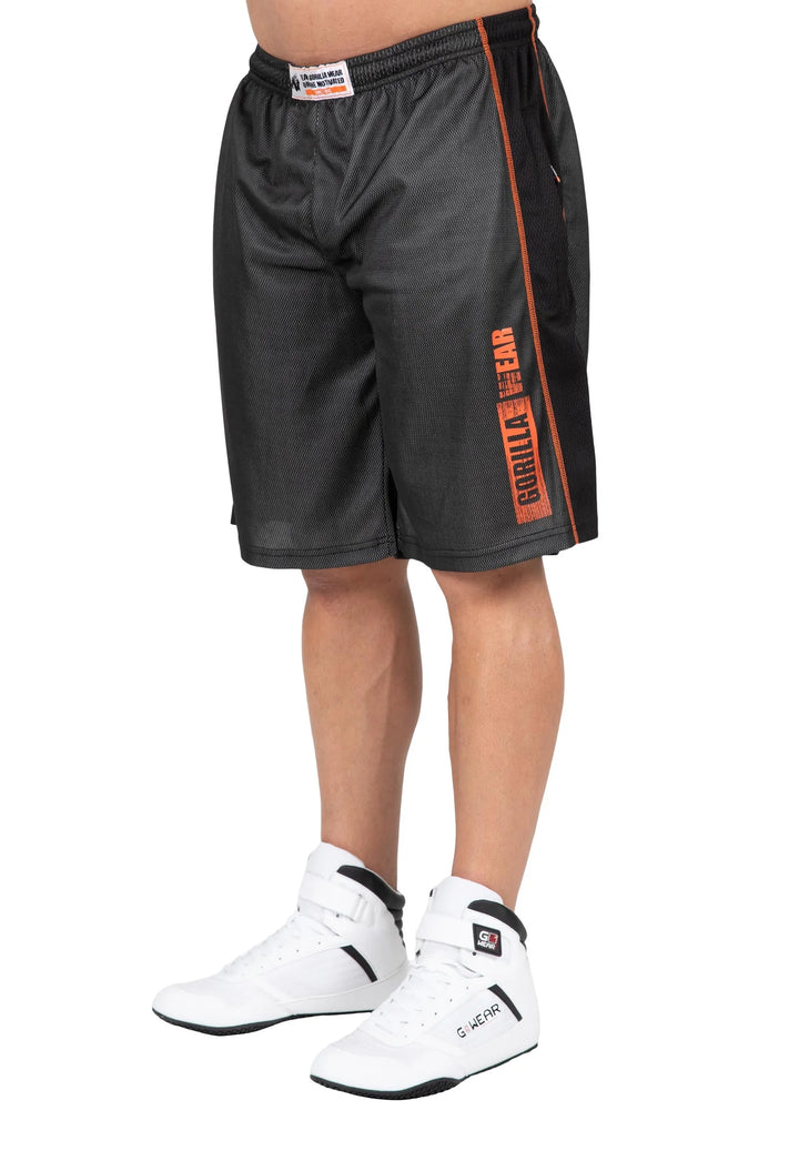 Wallace Mesh Shorts - Gray/Orange