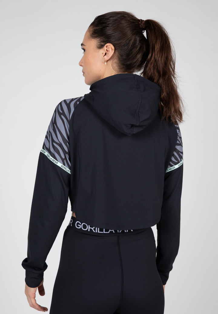 Zion Cropped Hoodie - Black| Gorilla Wear