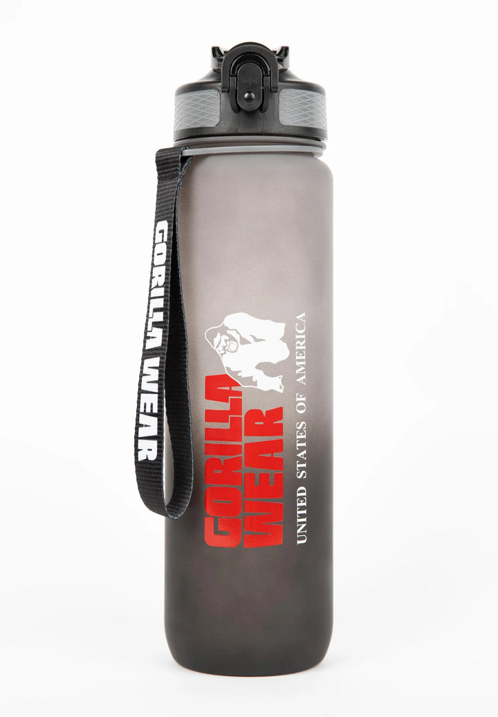 Gradient Water Bottle 1000ML - Black/Gray