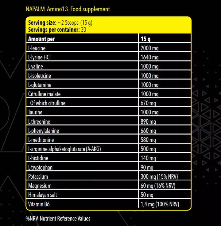 NAPALM AMINO 13| BY FA NUTRITION